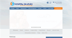 Desktop Screenshot of hospitaldavisao.med.br